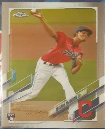 Triston McKenzie #21 Baseball Cards 2021 Topps Chrome