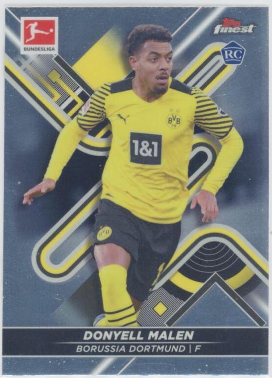 Donyell Malen #48 Soccer Cards 2021 Topps Finest Bundesliga
