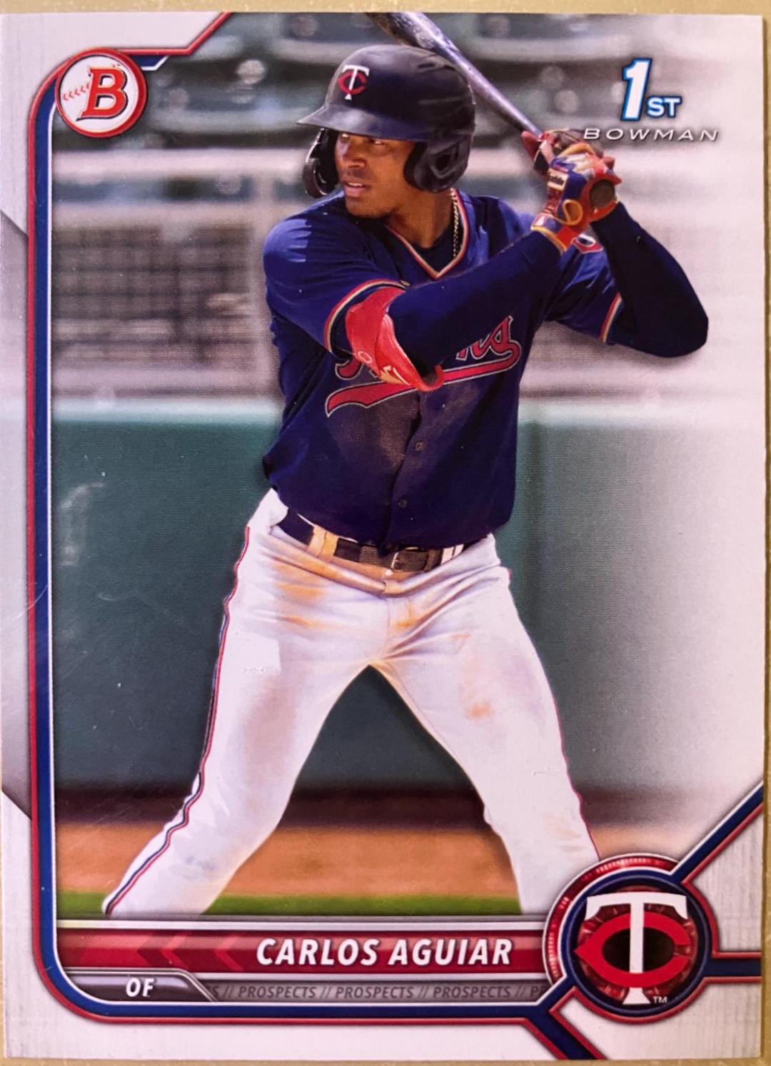 Carlos Aguiar #BP-1 Baseball Cards 2022 Bowman Paper Prospects
