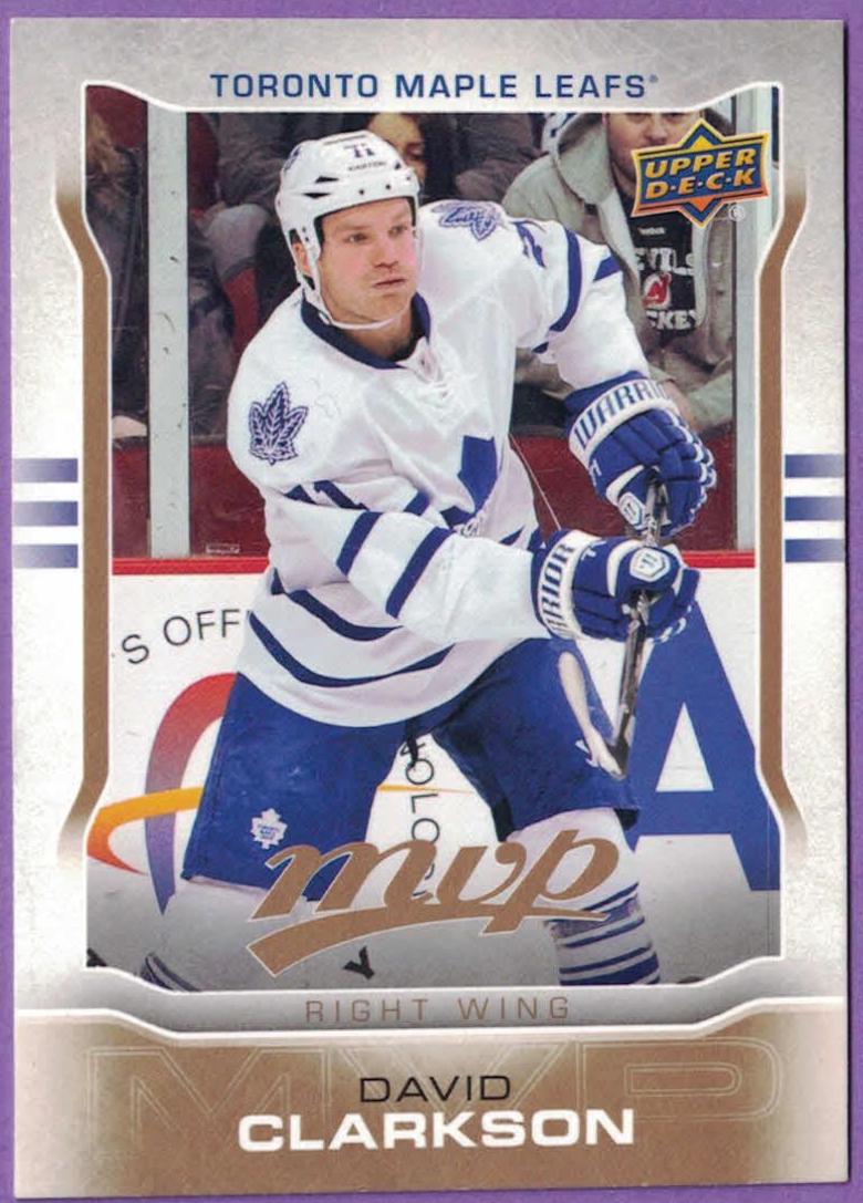 David Clarkson #9 Hockey Cards 2014 Upper Deck MVP