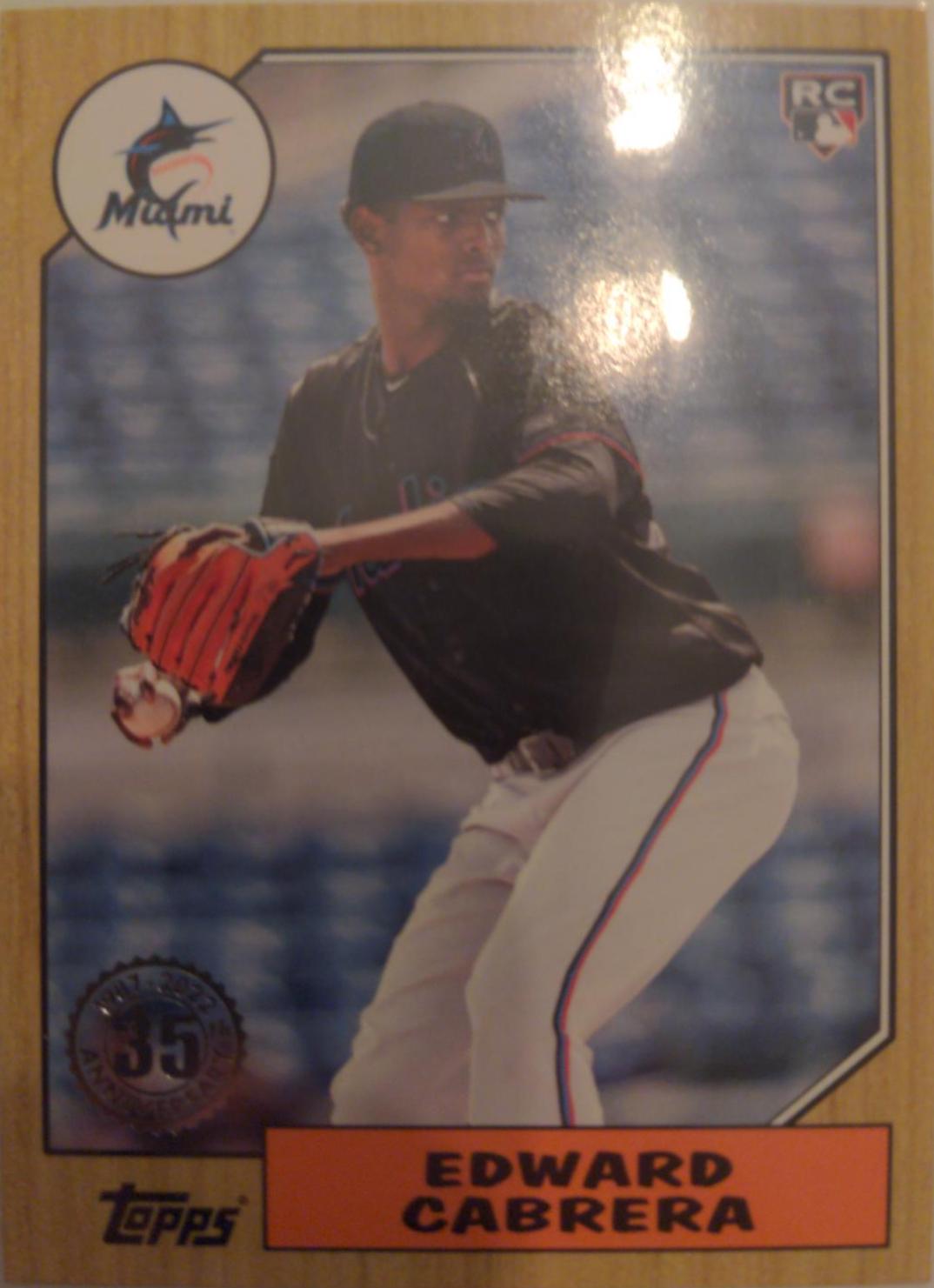 Edward Cabrera #T87-60 Baseball Cards 2022 Topps 1987