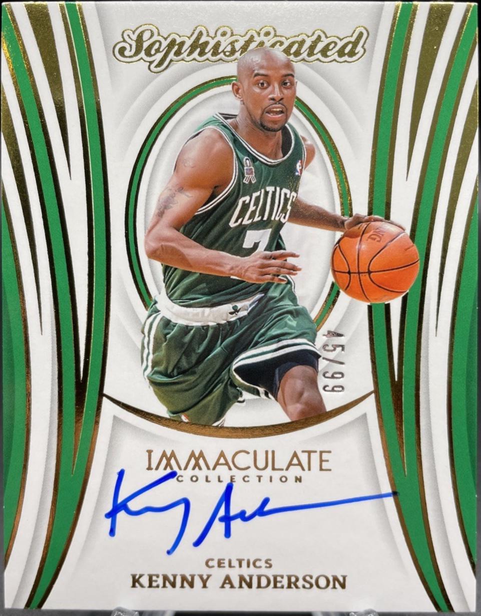 Kenny Anderson #7 Basketball Cards 2023 Panini Immaculate Sophisticated Signatures
