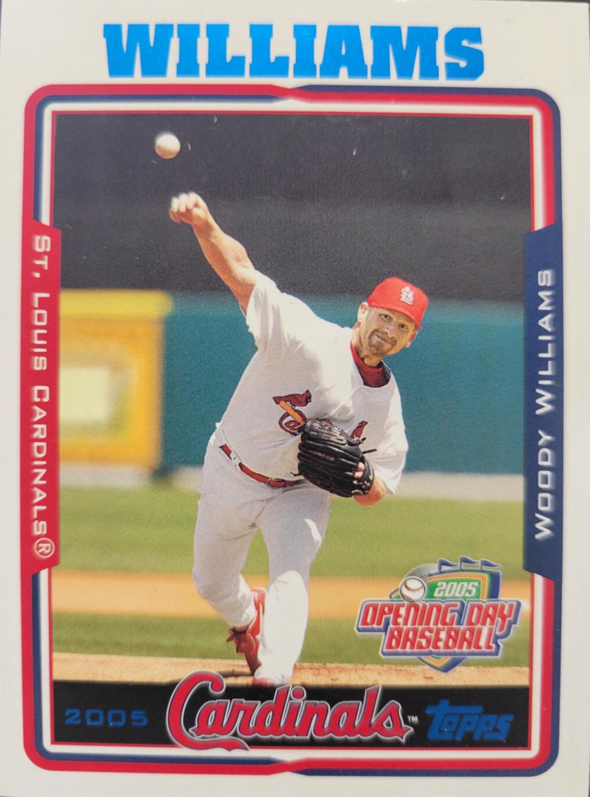 Woody Williams #65 Baseball Cards 2005 Topps Opening Day