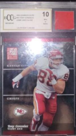 Tony Gonzalez #29 2003 Panini Donruss Elite Football