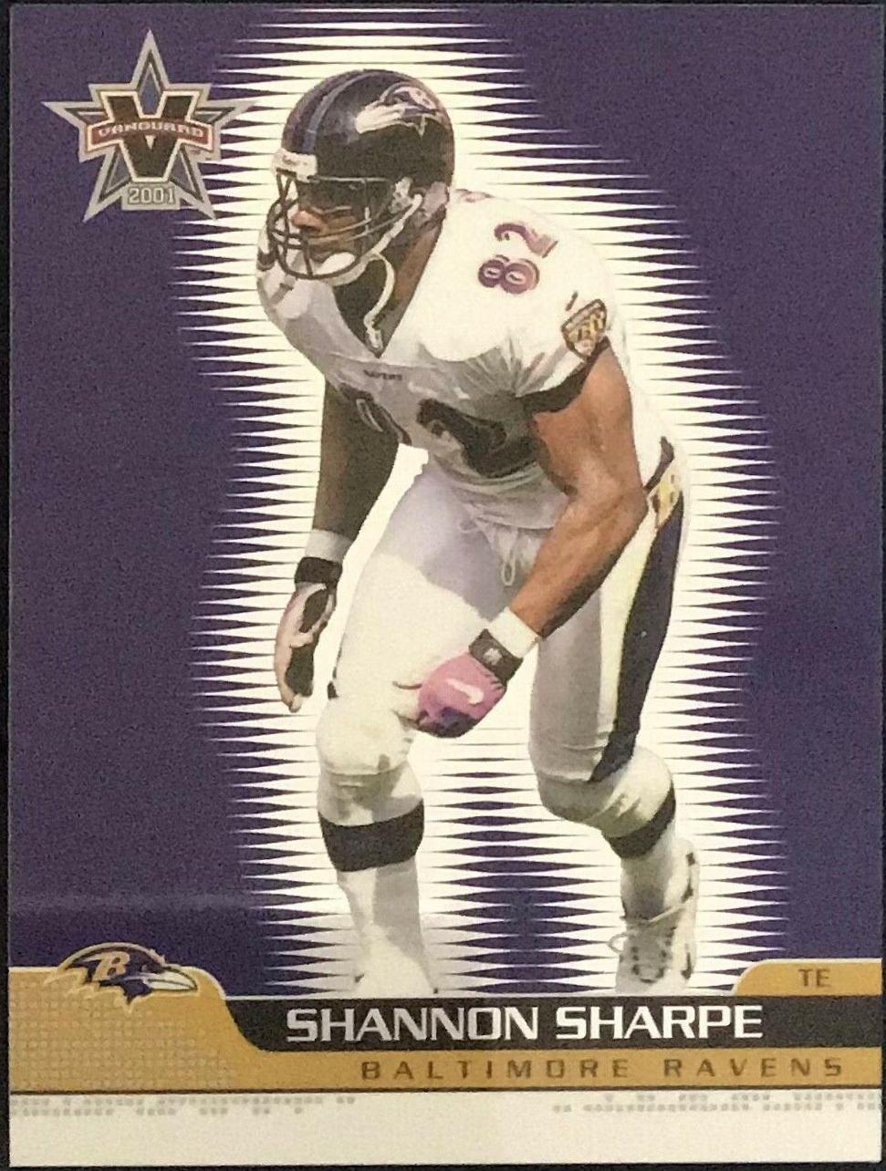 Shannon Sharpe #8 Football Cards 2001 Pacific Vanguard