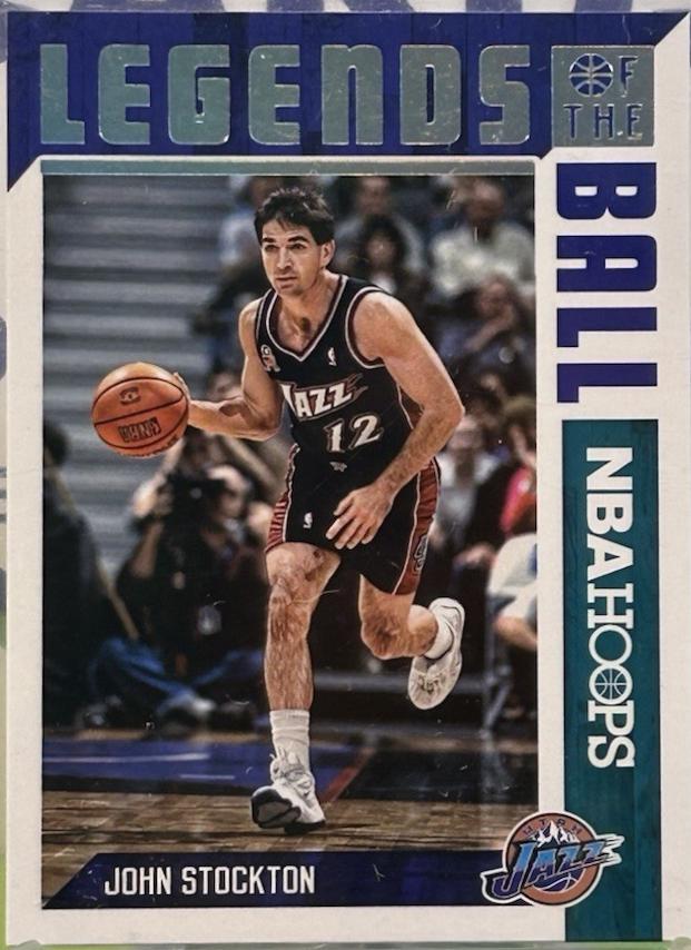 John Stockton #15 Basketball Cards 2017 Panini Hoops Legends of the Ball