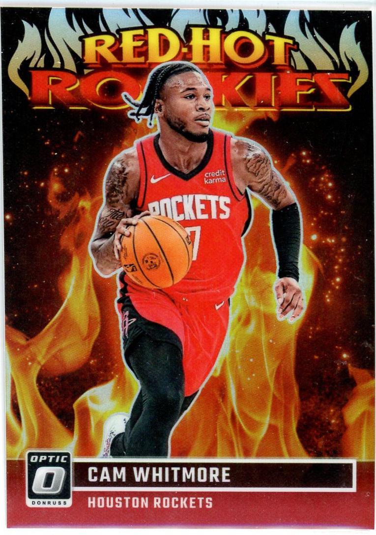 Cam Whitmore #1 Basketball Cards 2023 Donruss Optic Red Hot Rookies