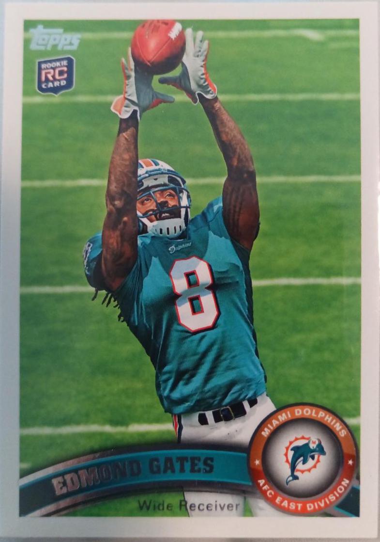 Edmond Gates #165 Football Cards 2011 Topps