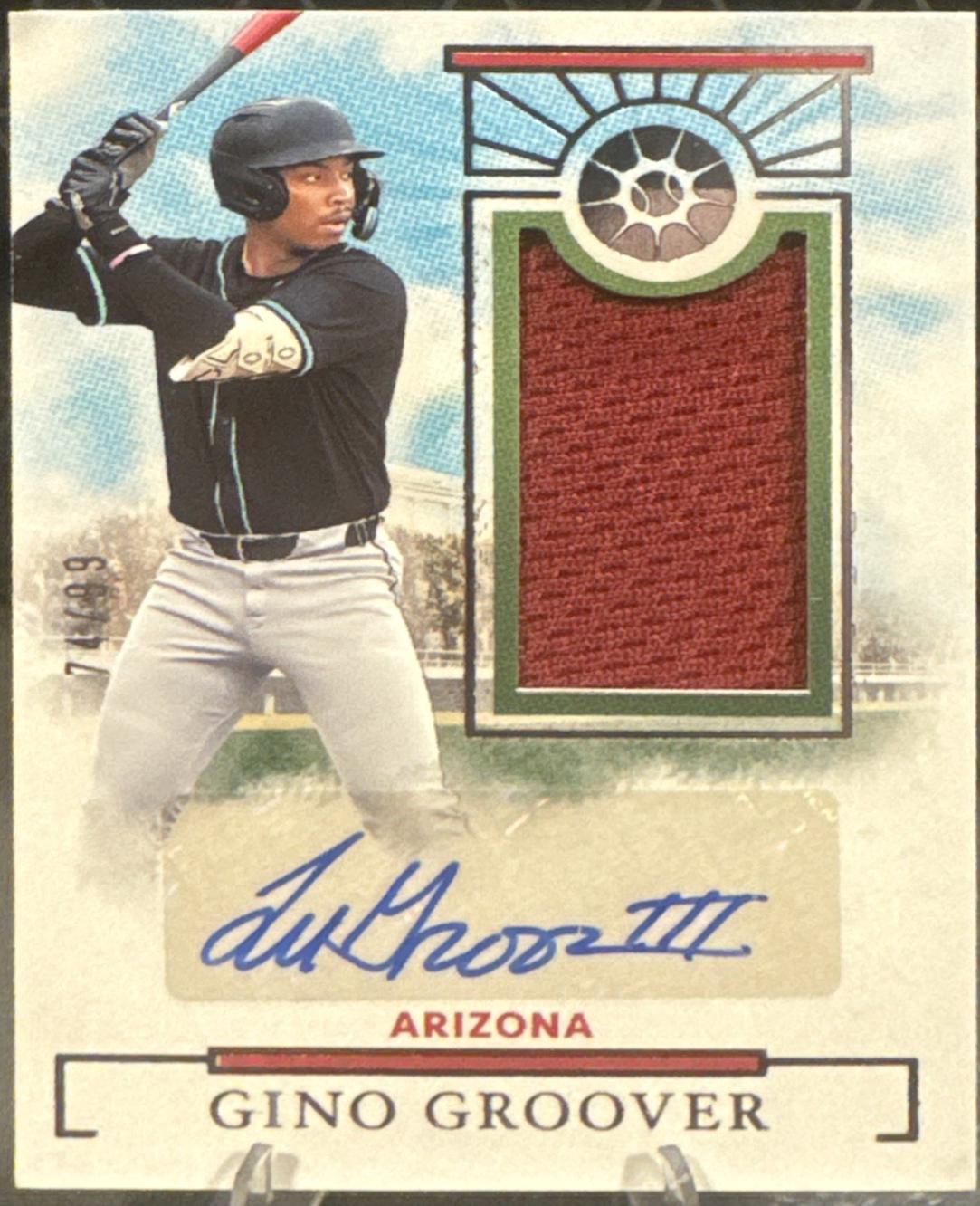 Gino Groover #PMS-GG 2024 Panini Boys of Summer Baseball Prospect Material Signatures