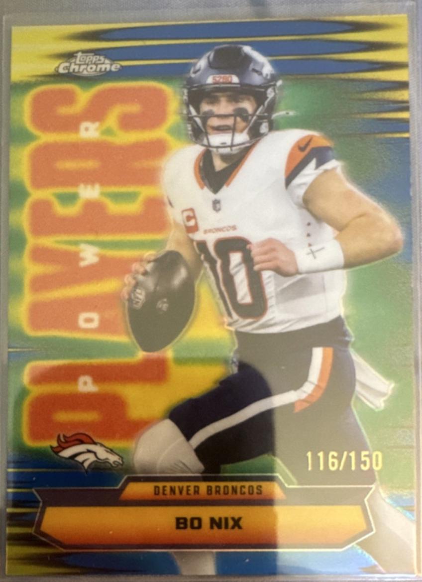Bo Nix [Blue Refractor] #PP-9