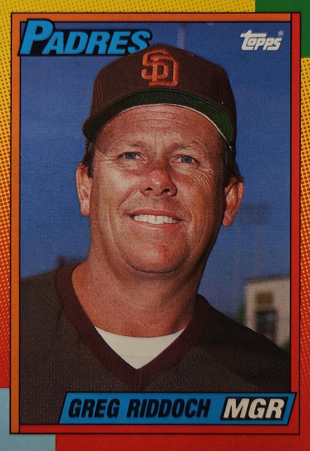 Greg Riddoch #102T Baseball Cards 1990 Topps Traded Tiffany