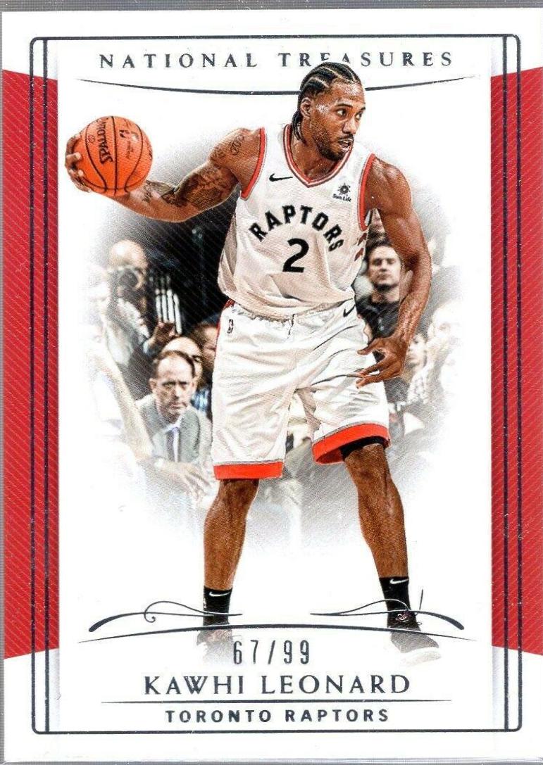Kawhi Leonard #9 Basketball Cards 2018 Panini National Treasures