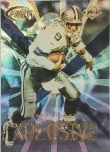 Troy Aikman #4 Football Cards 1999 Collector's Edge Fury