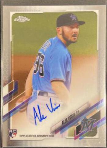 Alex Vesia #RA-AV Baseball Cards 2021 Topps Chrome Rookie Autographs