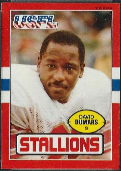 David Dumars #22 Football Cards 1985 Topps USFL