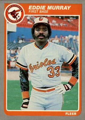 Eddie Murray #184 Baseball Cards 1985 Fleer