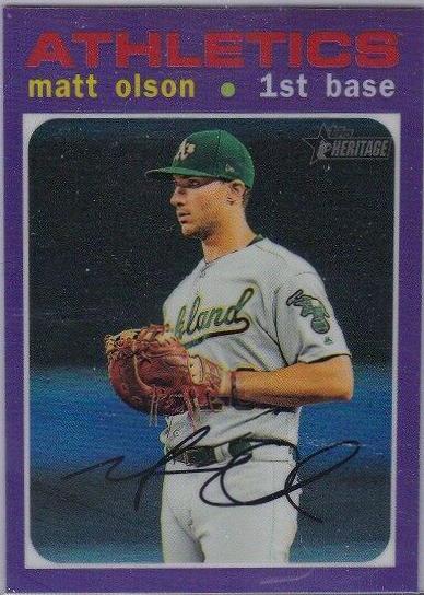 Matt Olson #THC-407 2020 Topps Heritage Baseball