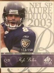 Kyle Boller #170 2003 Sp Signature Football