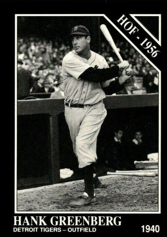 Hank Greenberg #14 Baseball Cards 1991 Conlon Collection
