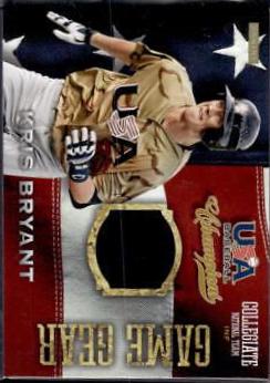 Kris Bryant #26 Baseball Cards 2013 Panini USA Baseball Champions Game Gear Jersey