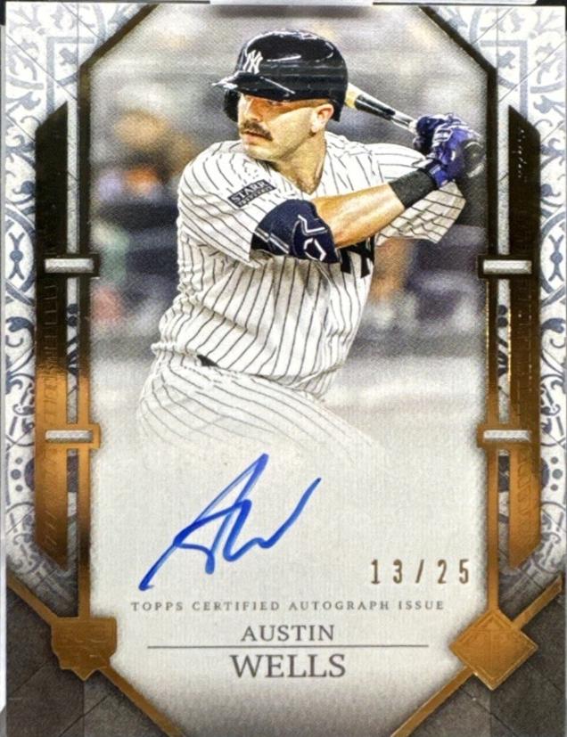 Austin Wells #RSA-AW2 Baseball Cards 2024 Topps Transcendent Collection Rookie Showcase Autograph