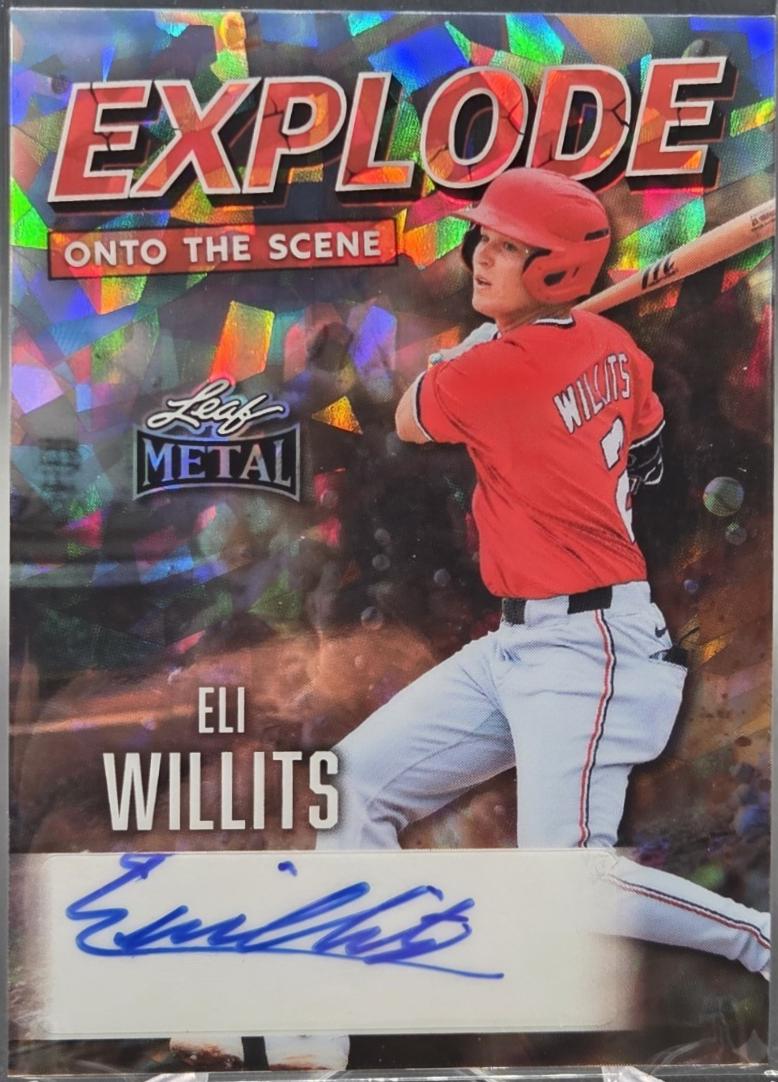 Eli Willits #EA-EW1 2026 Leaf Metal Explode Onto The Scene Autograph Baseball