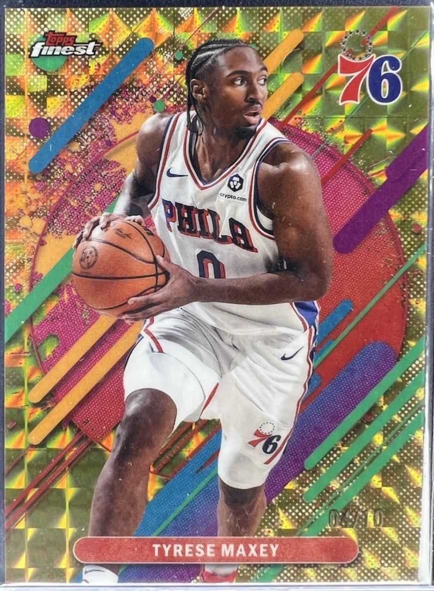 Tyrese Maxey [Gold Geometric Refractor] #229