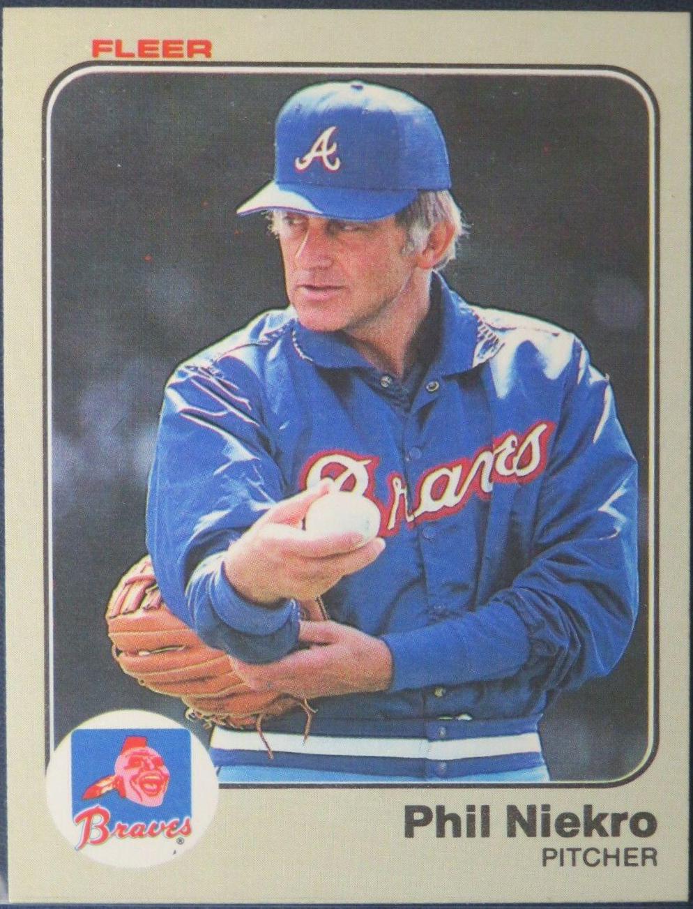 Phil Niekro #143 Baseball Cards 1983 Fleer
