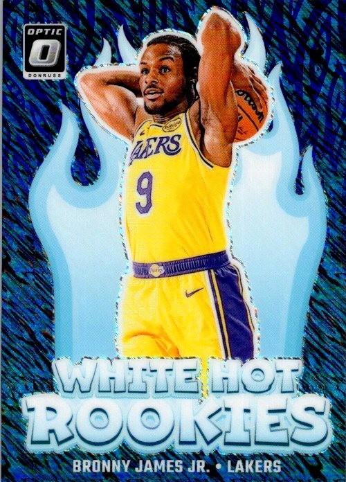 Bronny James Jr. #15 2024 Panini Donruss Optic White Hot Rookie Basketball