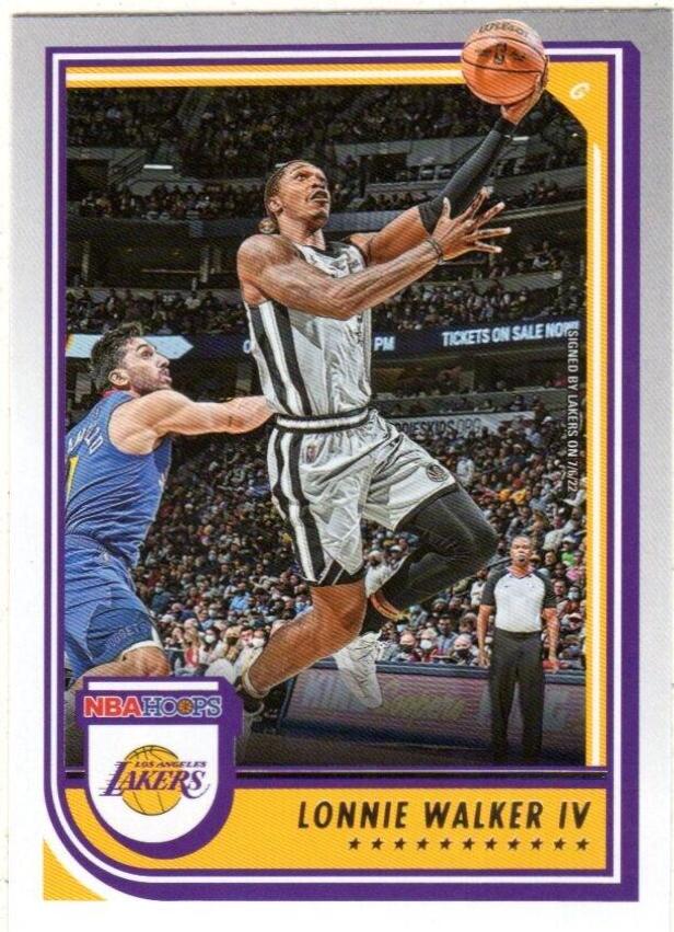 Lonnie Walker IV #153 Basketball Cards 2022 Panini Hoops