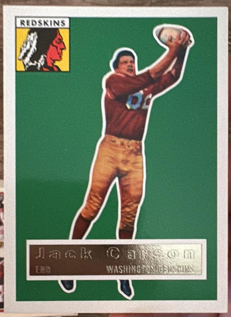 Jack Carson #1 1994 Topps Archives 1956 Reprint Football