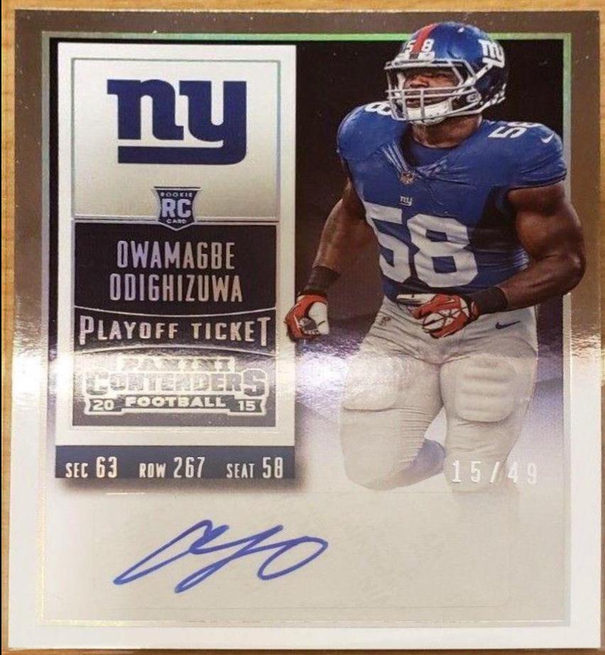 Owamagbe Odighizuwa [Autograph Playoff Ticket] #128