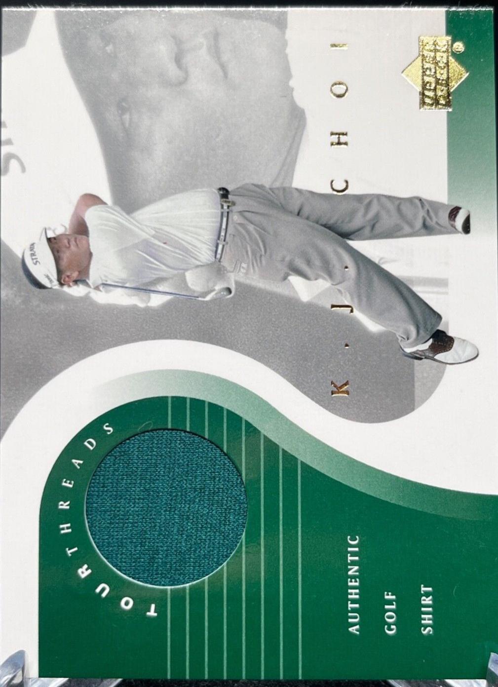 K.J. Choi #TT-KJ Golf Cards 2001 Upper Deck Tour Threads