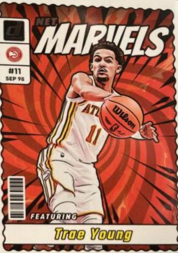 Trae Young #18 2023 Panini Donruss Net Marvels Basketball