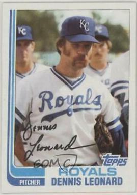 1982 Topps Dennis Leonard #495 card