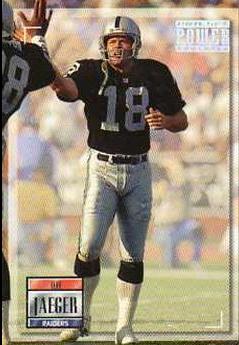 Jeff Jaeger #18 Football Cards 1993 Pro Set Power
