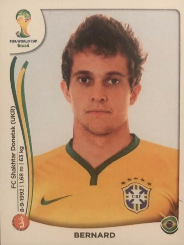 Bernard #45 Soccer Cards 2014 Panini World Cup Stickers