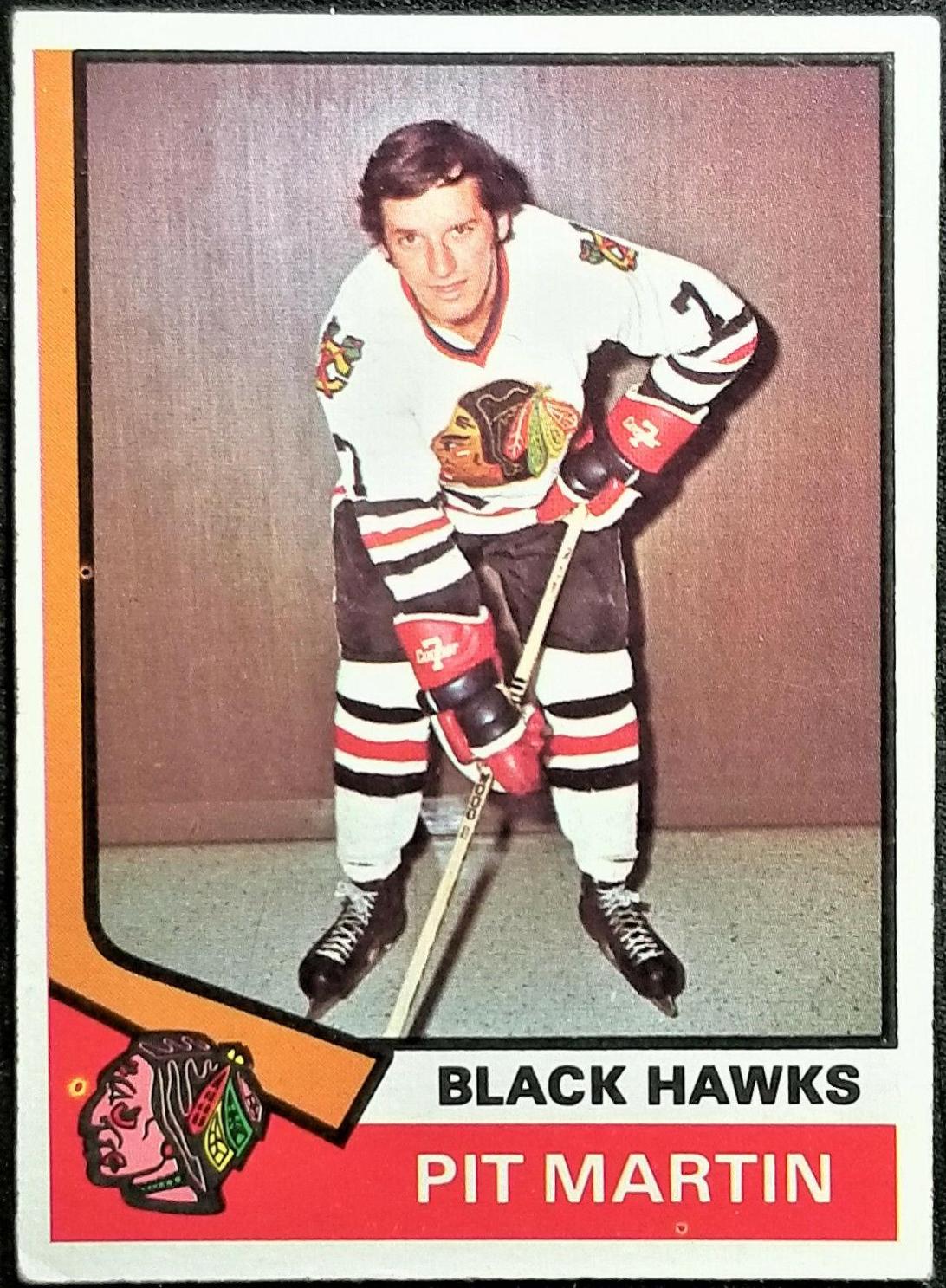 Pit Martin #58 1974-75 Topps Hockey