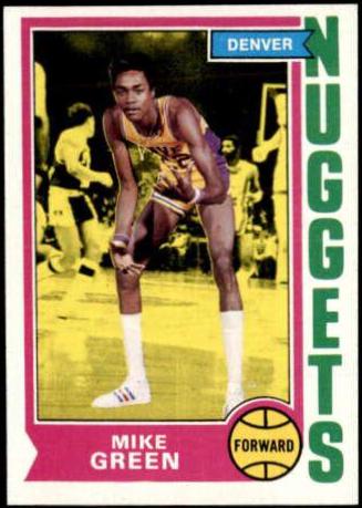 Mike Green #254 Basketball Cards 1974 Topps