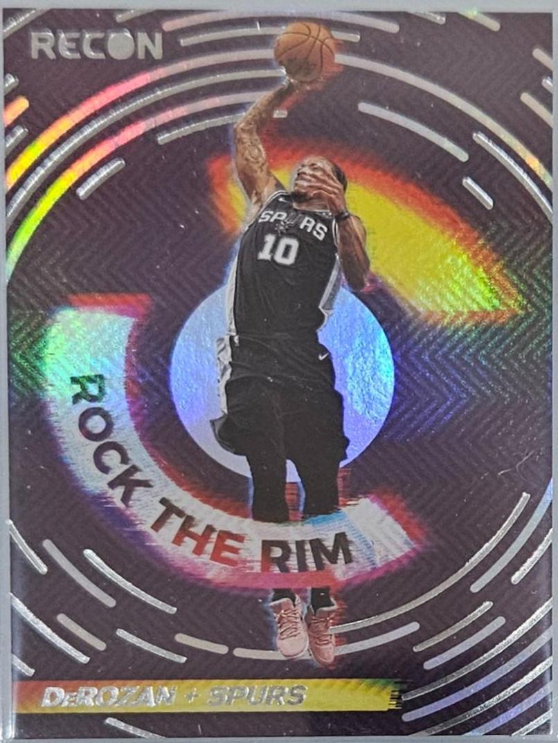 DeMar DeRozan #13 Basketball Cards 2020 Panini Recon Rock the Rim