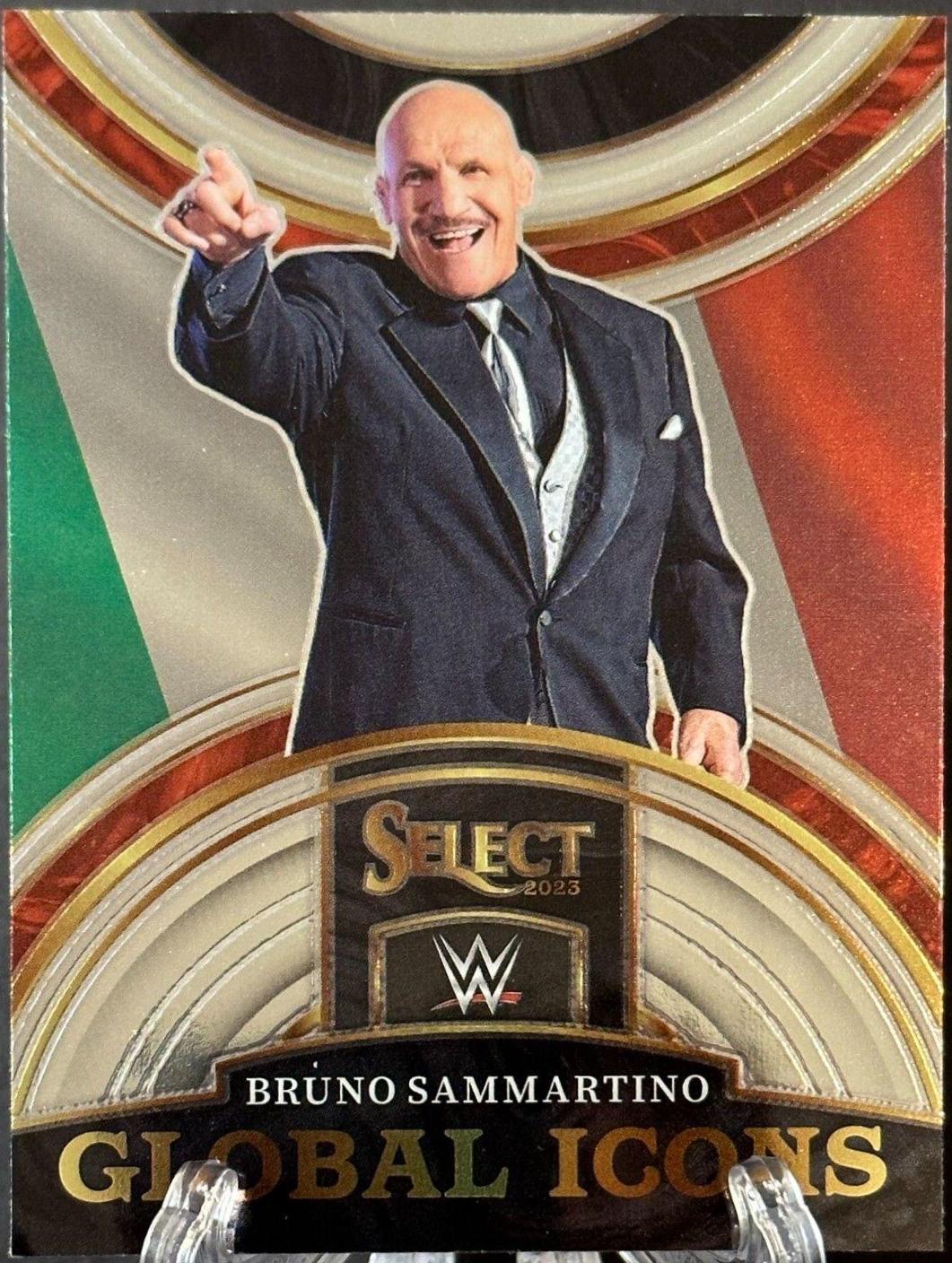 Bruno Sammartino #6 Wrestling Cards 2023 Panini Select WWE Global Icons