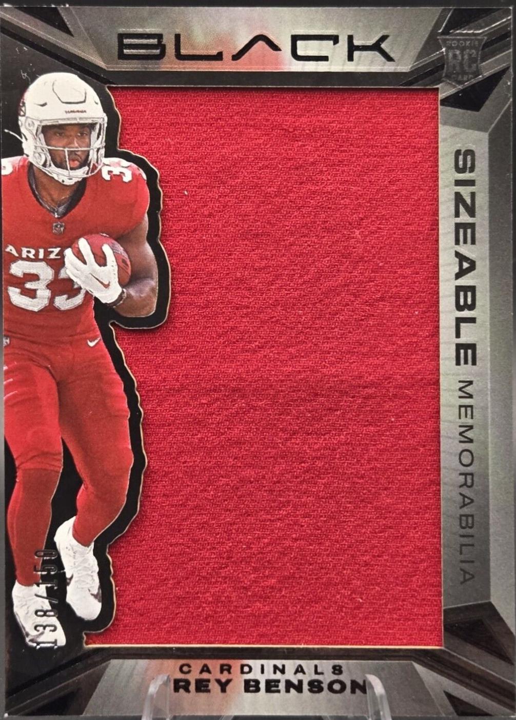 Trey Benson #SR-TBN 2024 Panini Black Sizeable Rookie Memorabilia Football