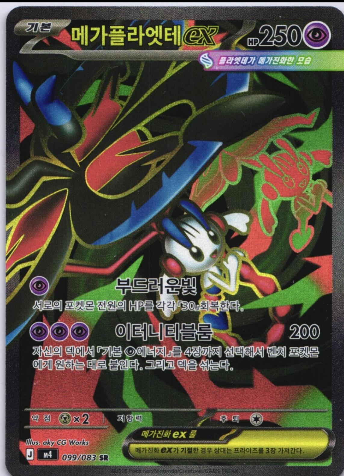Mega Floette Ex (Pokemon Korean Ninja Spinner)