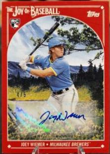Joey Wiemer [Autograph Bright Red] #21