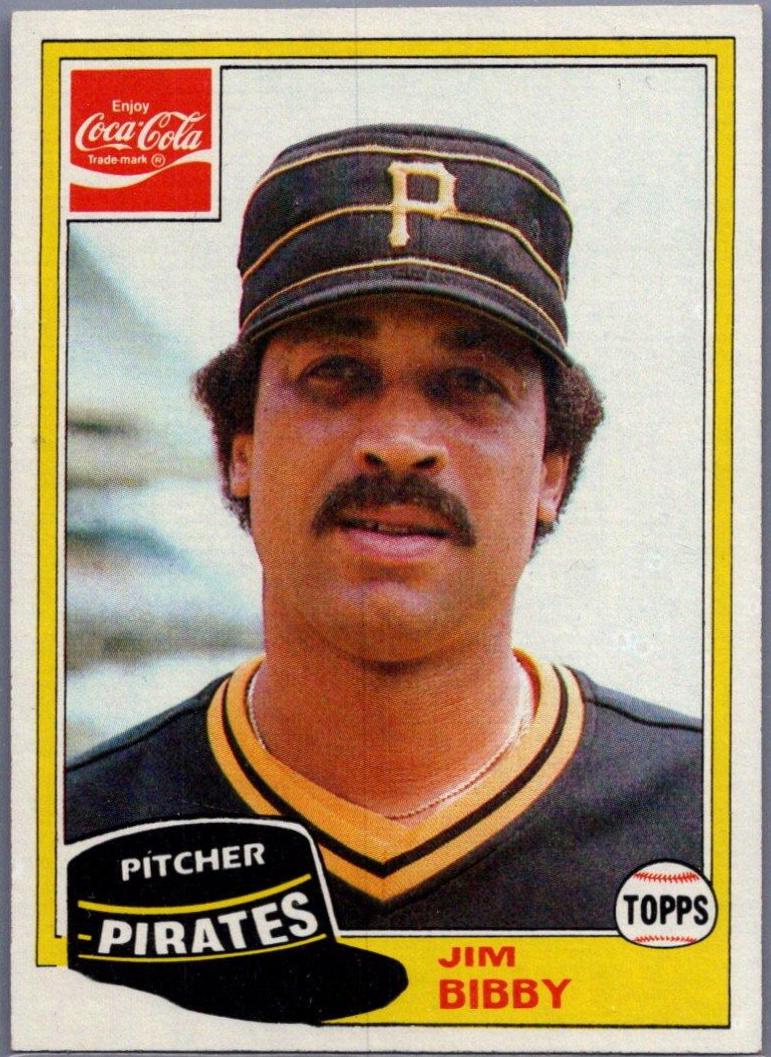 Jim Bibby #1 Baseball Cards 1981 Coca Cola
