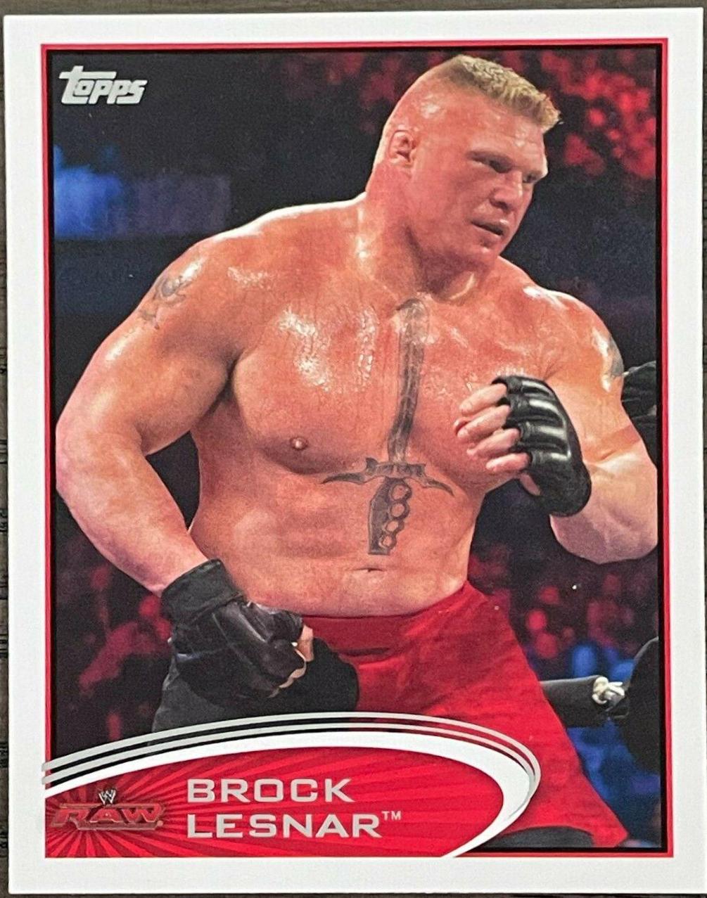 Brock Lesnar #5 Wrestling Cards 2012 Topps WWE