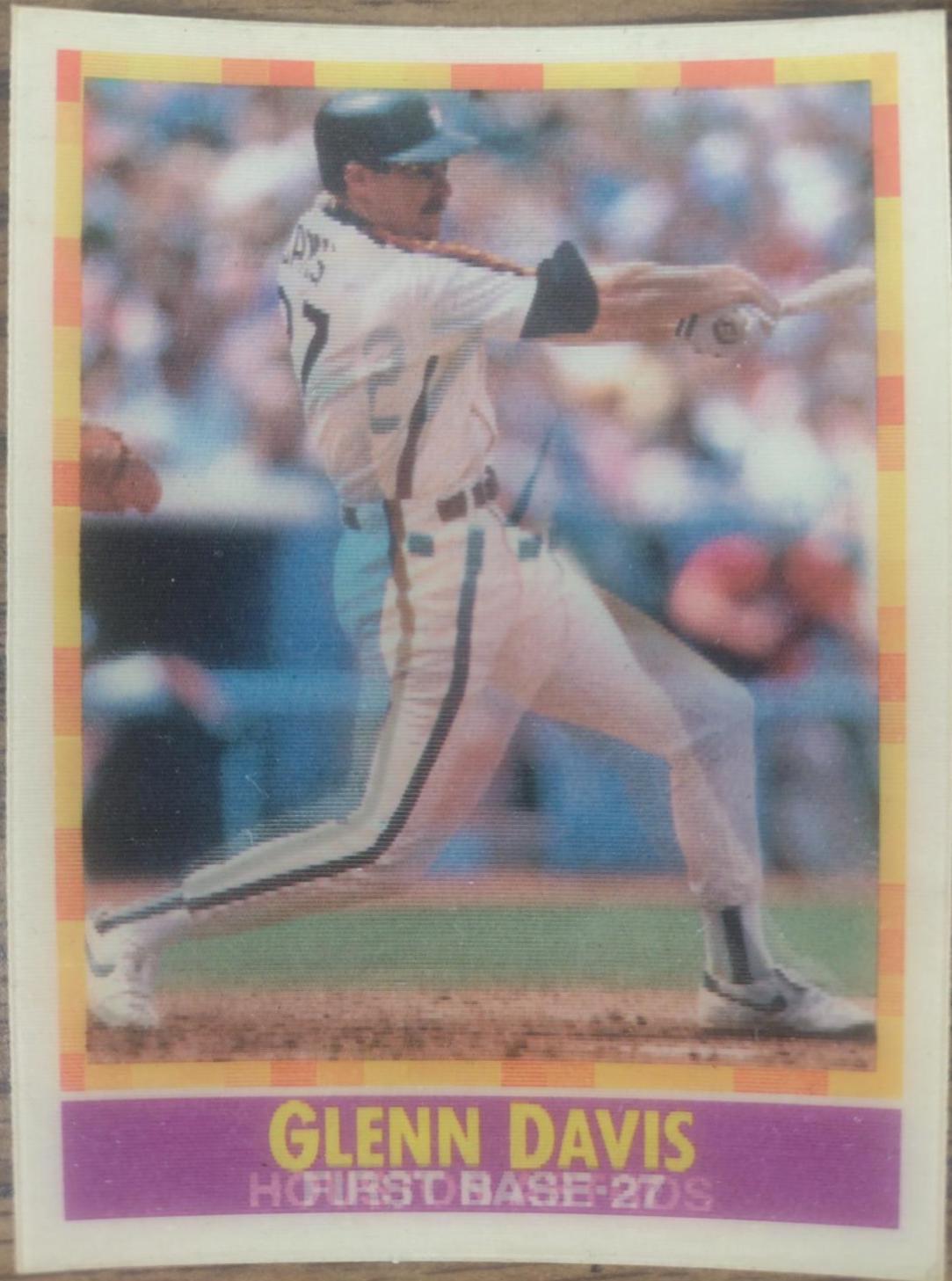 Glenn Davis #19 Baseball Cards 1990 Sportflics