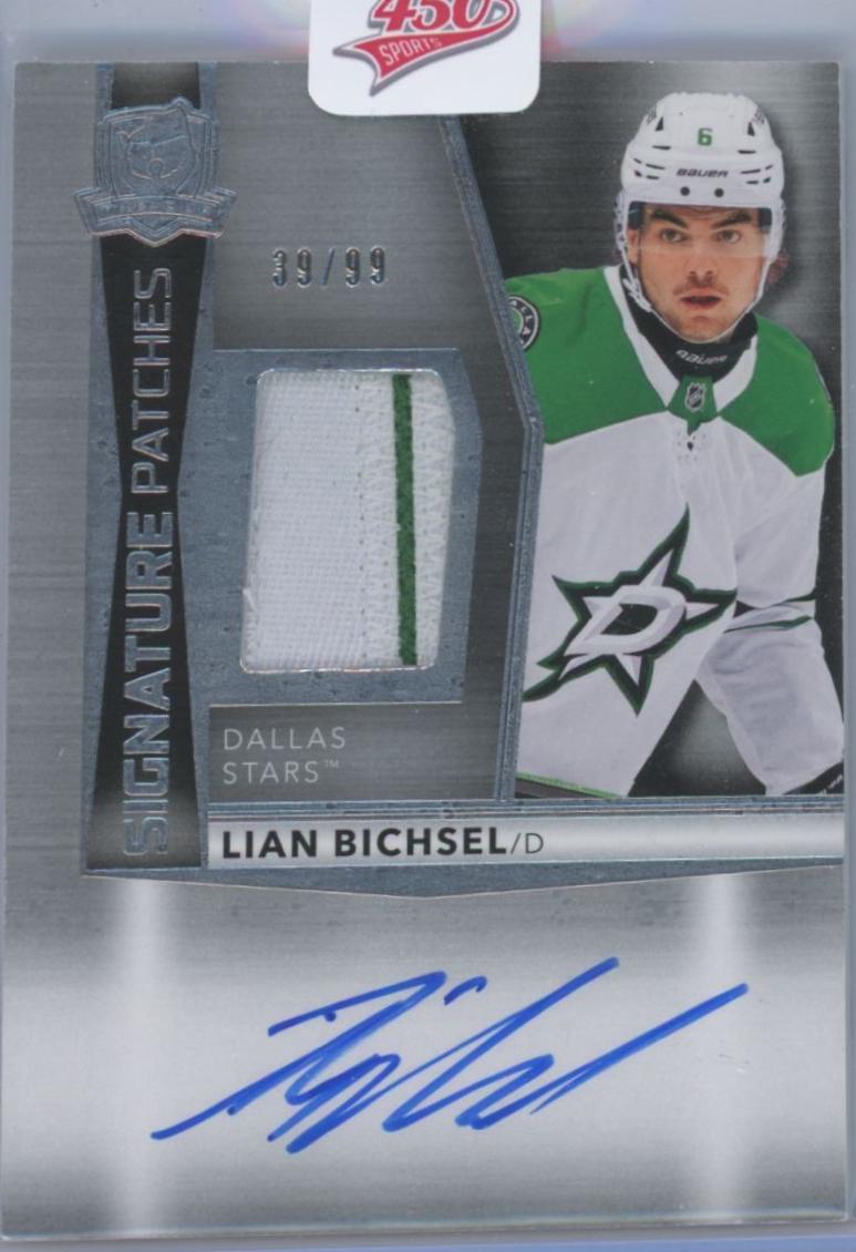 Lian Bichsel #SP-BI 2024 Upper Deck The Cup Signature Patch Hockey
