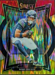 Rome Odunze [Red Yellow Prizm Shock] #3 Prices | 2024 Panini