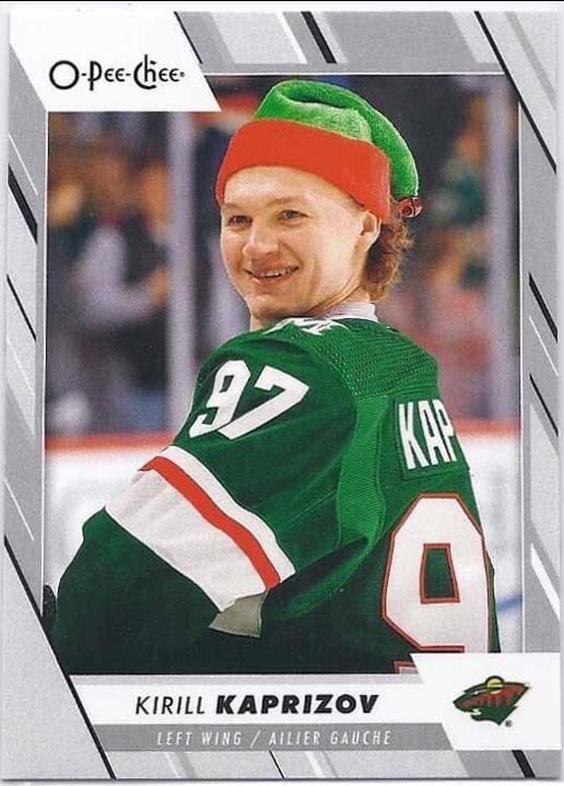 Kirill Kaprizov #106 Hockey Cards 2023 O-Pee-Chee Hats Off